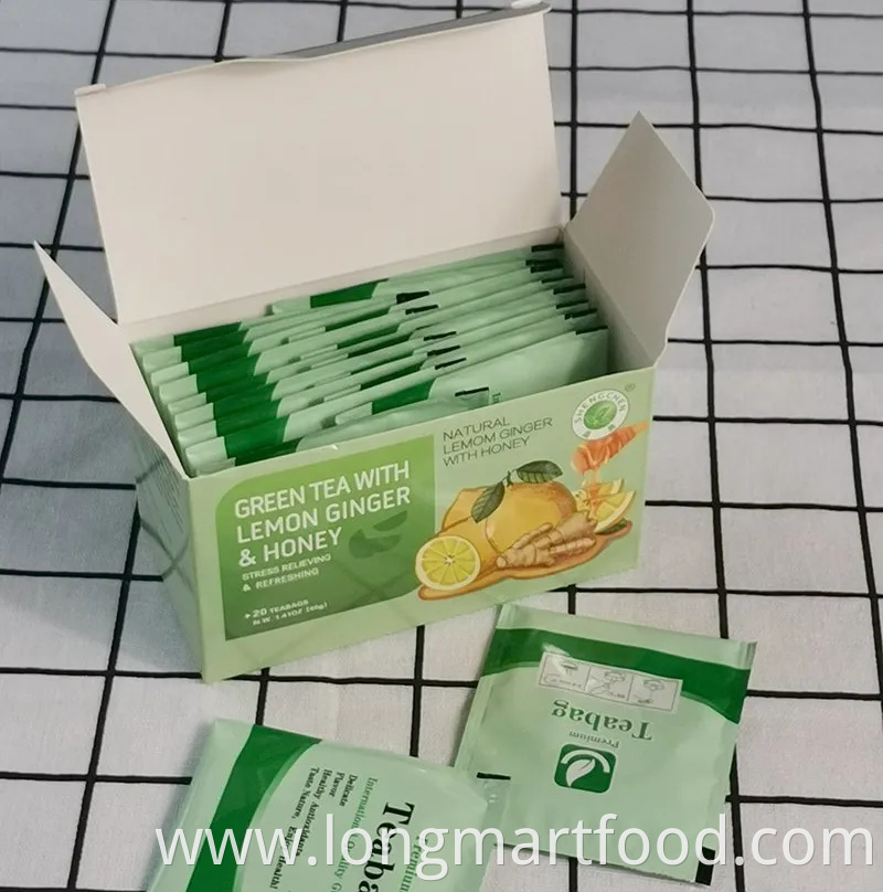 Customized Lemon Flavor Ginger Tea for Honey Lemon Ginger Tea